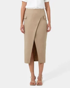 Abby Asymmetric Tailored Skirt