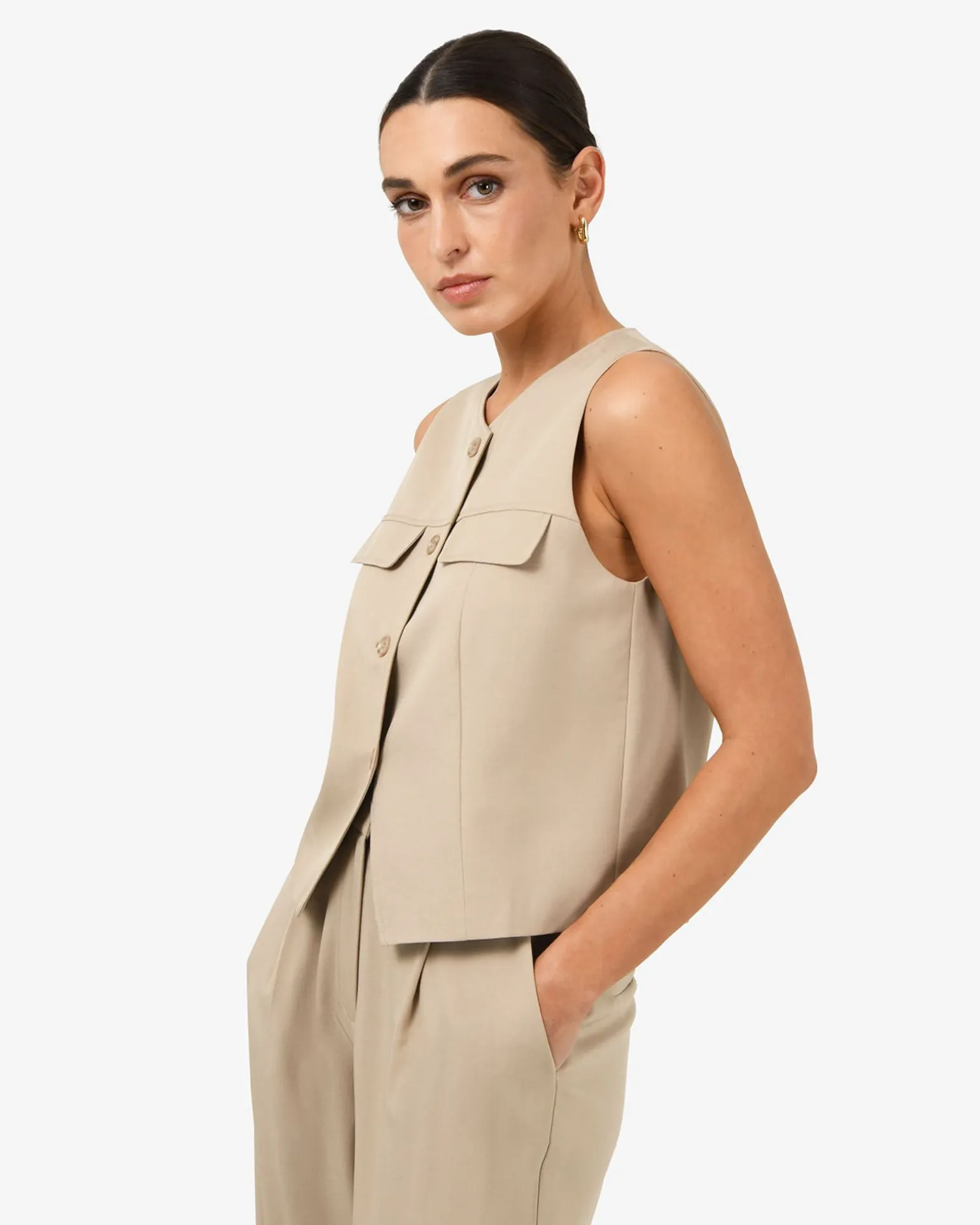 Abel Relaxed Pocket Vest