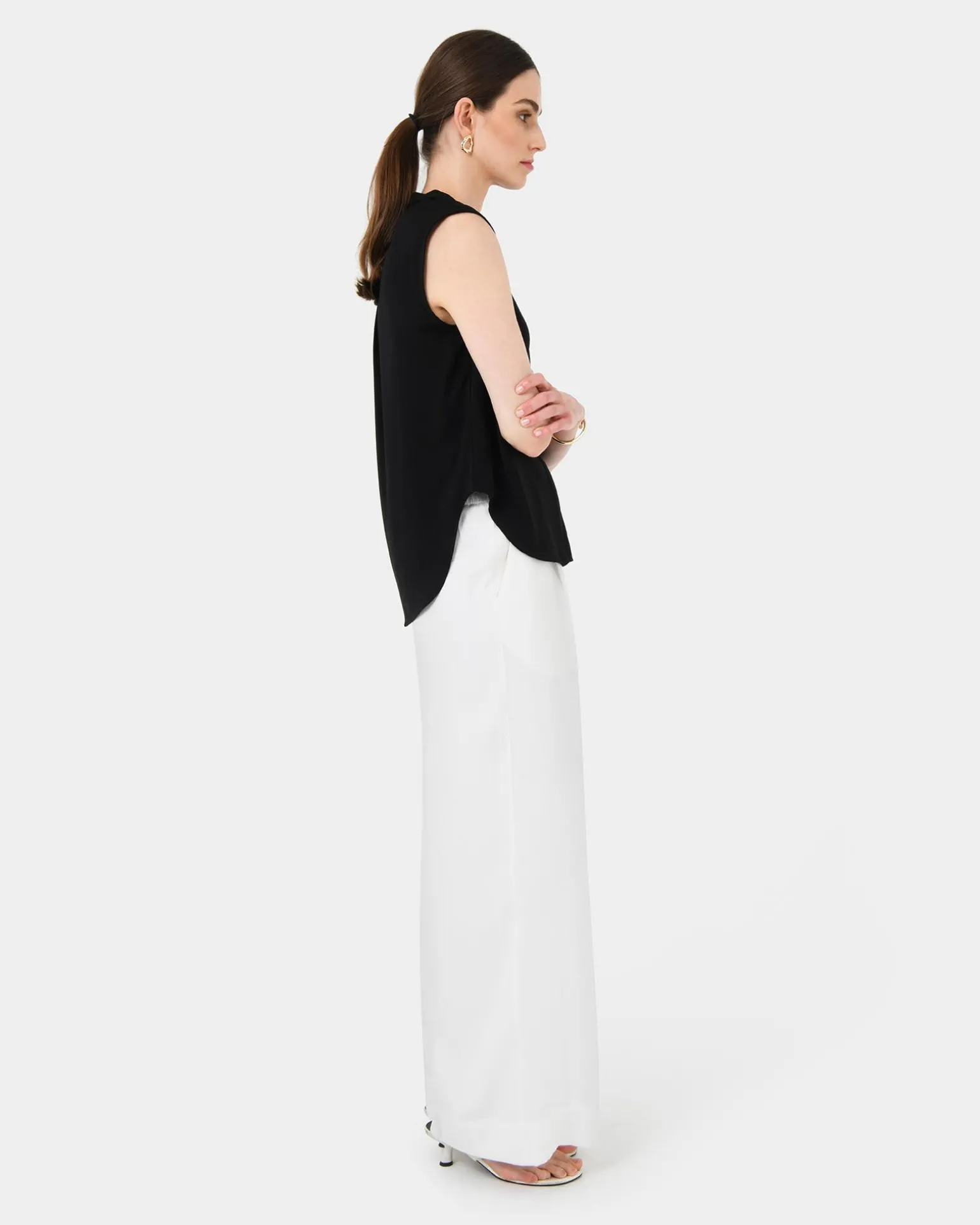 Adelaide V-neck Cap Sleeve Top