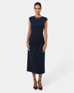 Adele Pleated Midi Dress