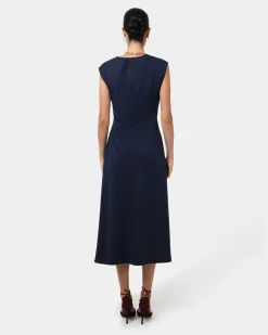 Adele Pleated Midi Dress