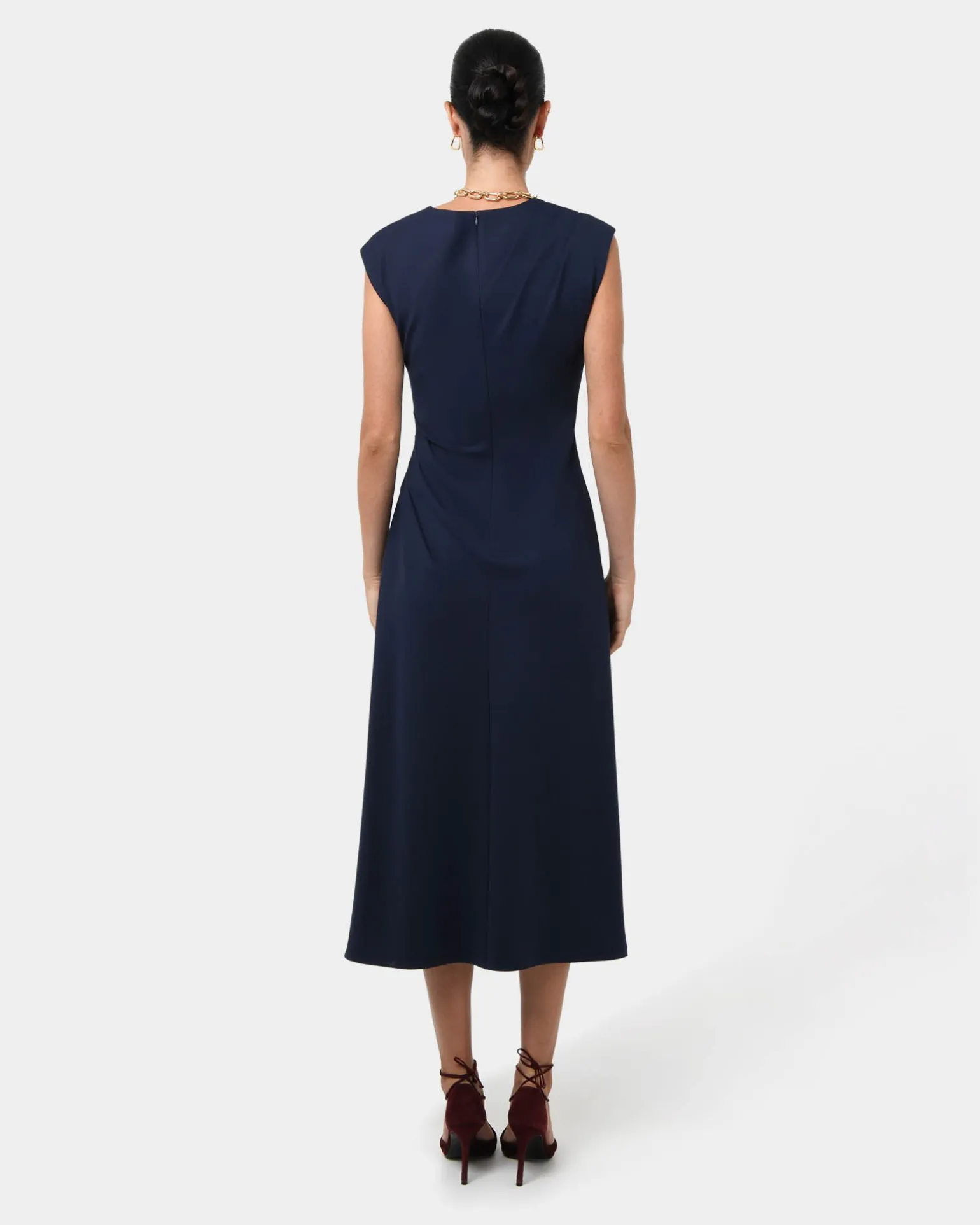 Adele Pleated Midi Dress