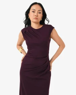 Adele Pleated Midi Dress