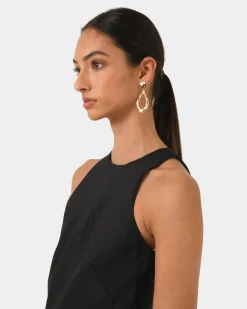 Aiya Bias Midi Dress