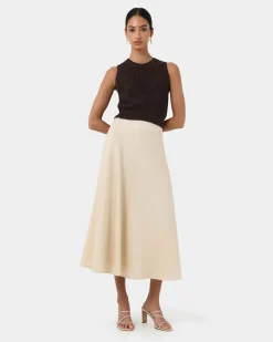 Aiya Bias Midi Skirt