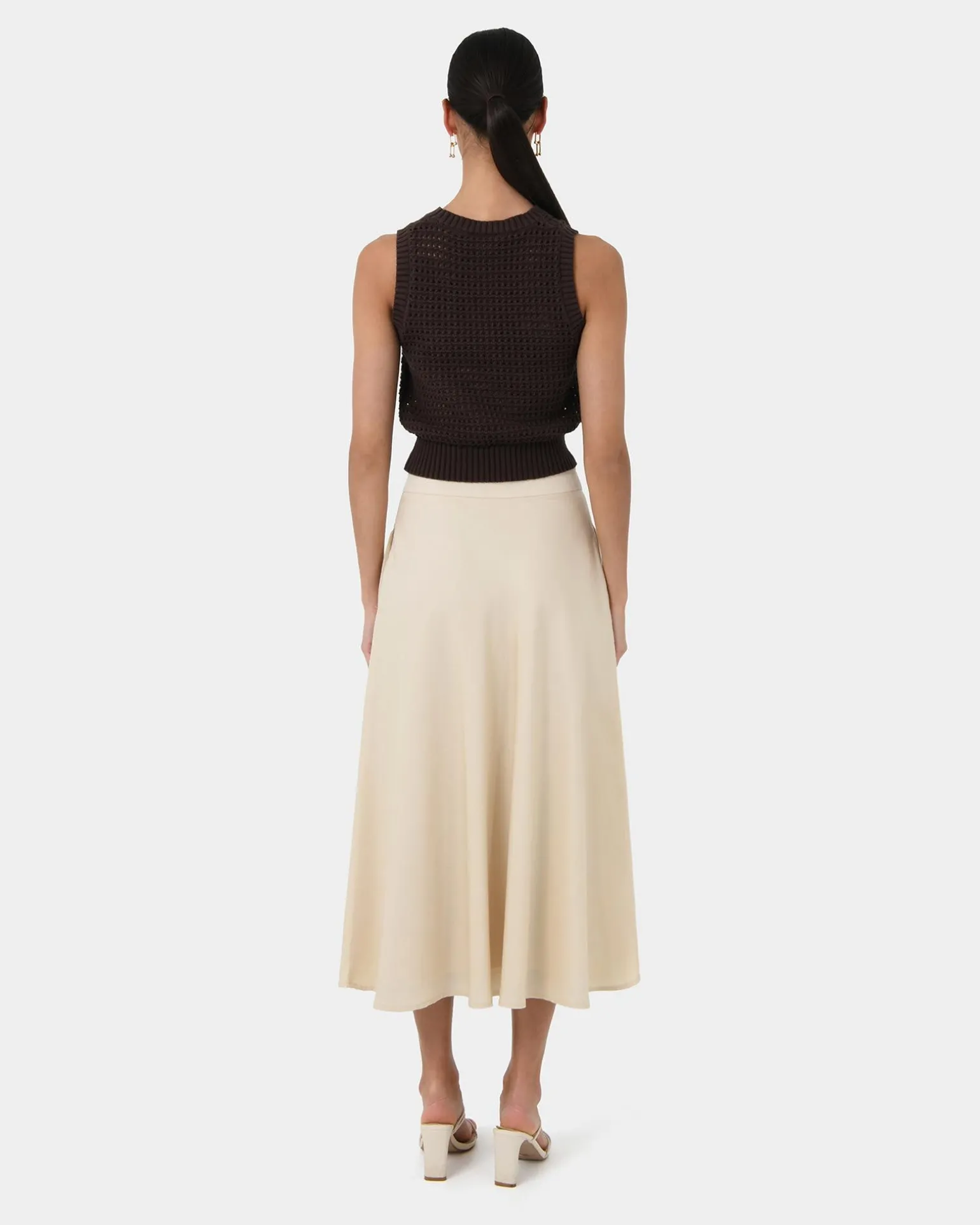 Aiya Bias Midi Skirt