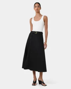 Aiya Bias Midi Skirt