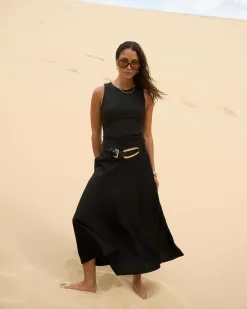 Aiya Bias Midi Skirt