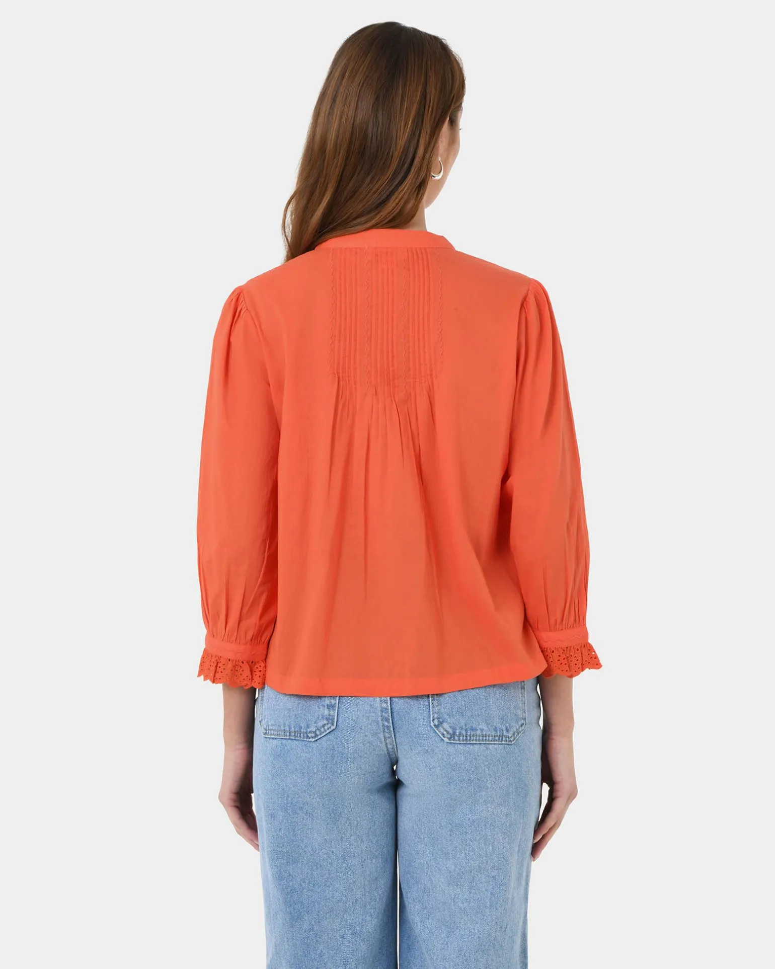 Akira Vneck Embroidery Blouse