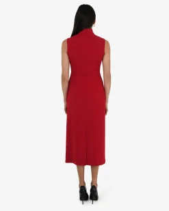 Alaia Twisted Lapel Midi Dress