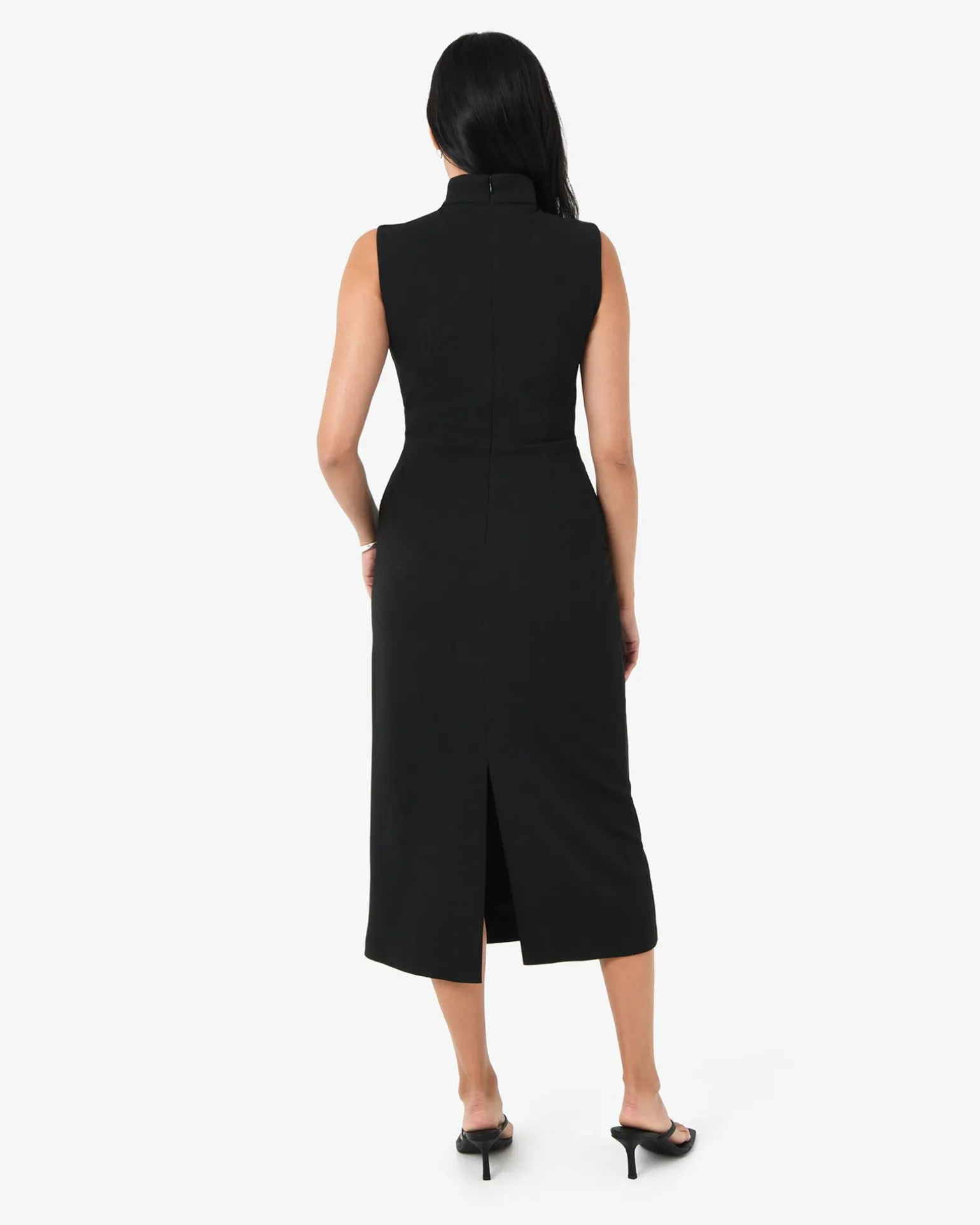 Alaia Twisted Lapel Midi Dress