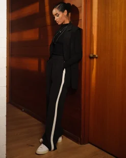 Alla Contrast Elastic Pants