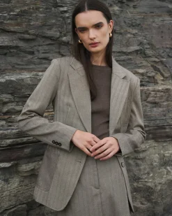 Allara Herringbone Jacket