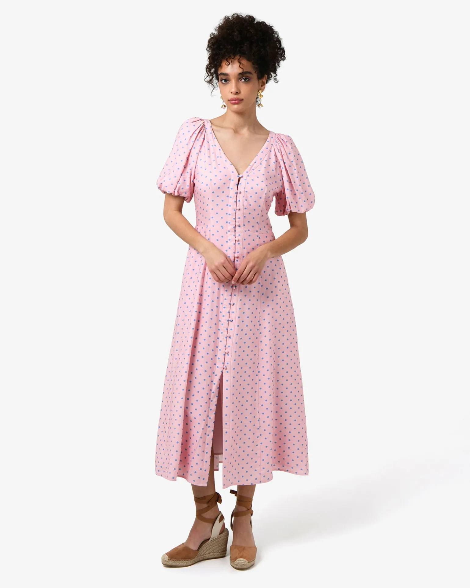 Almeria Polka Dot Dress
