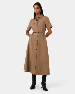 Amera Belted Utility Dress