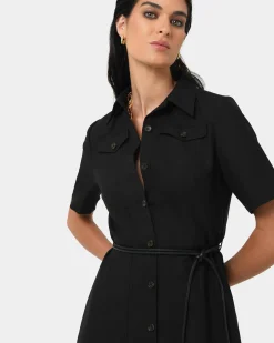 Amera Belted Utility Dress