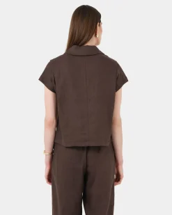 Ami Linen Collar Shirt
