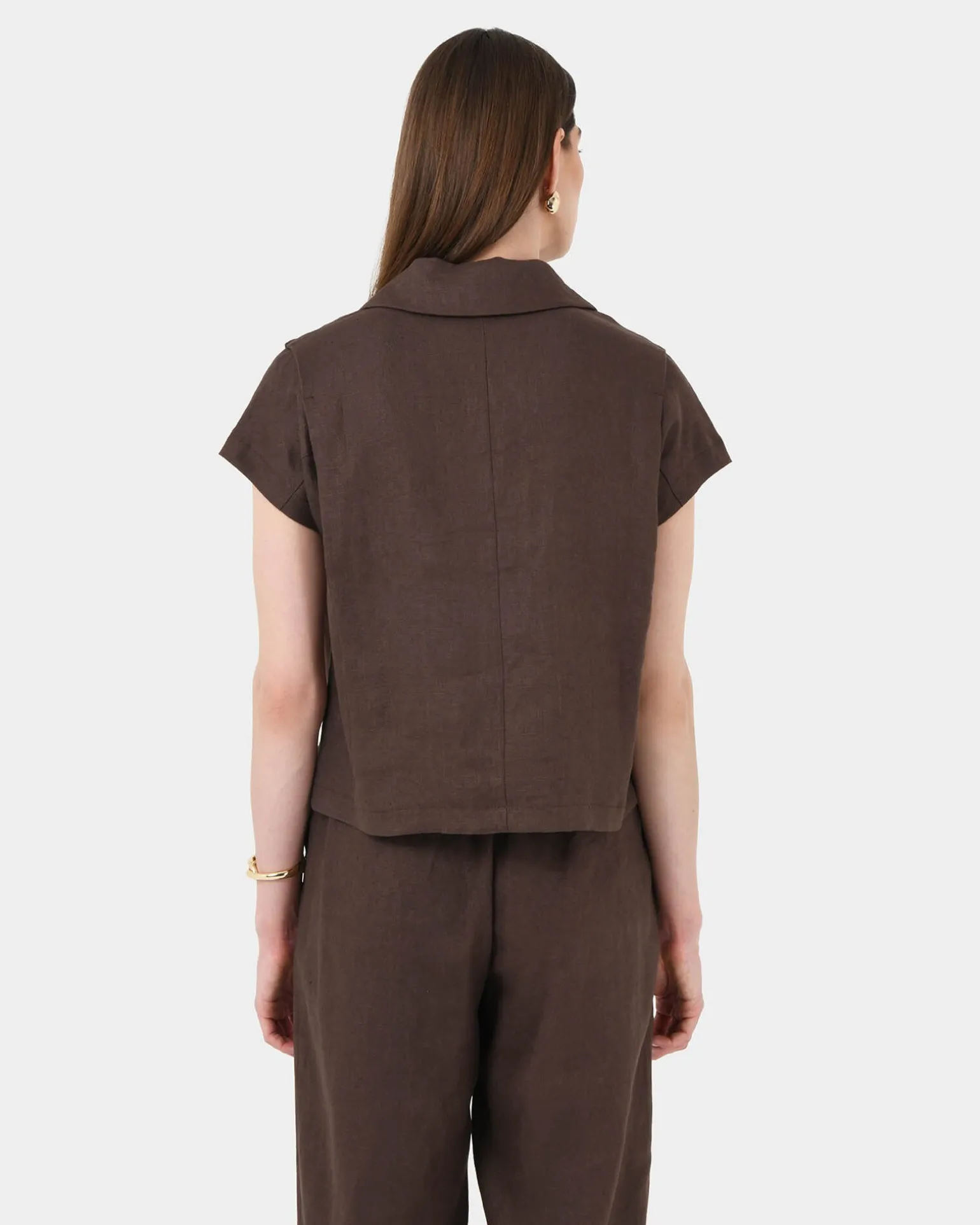 Ami Linen Collar Shirt
