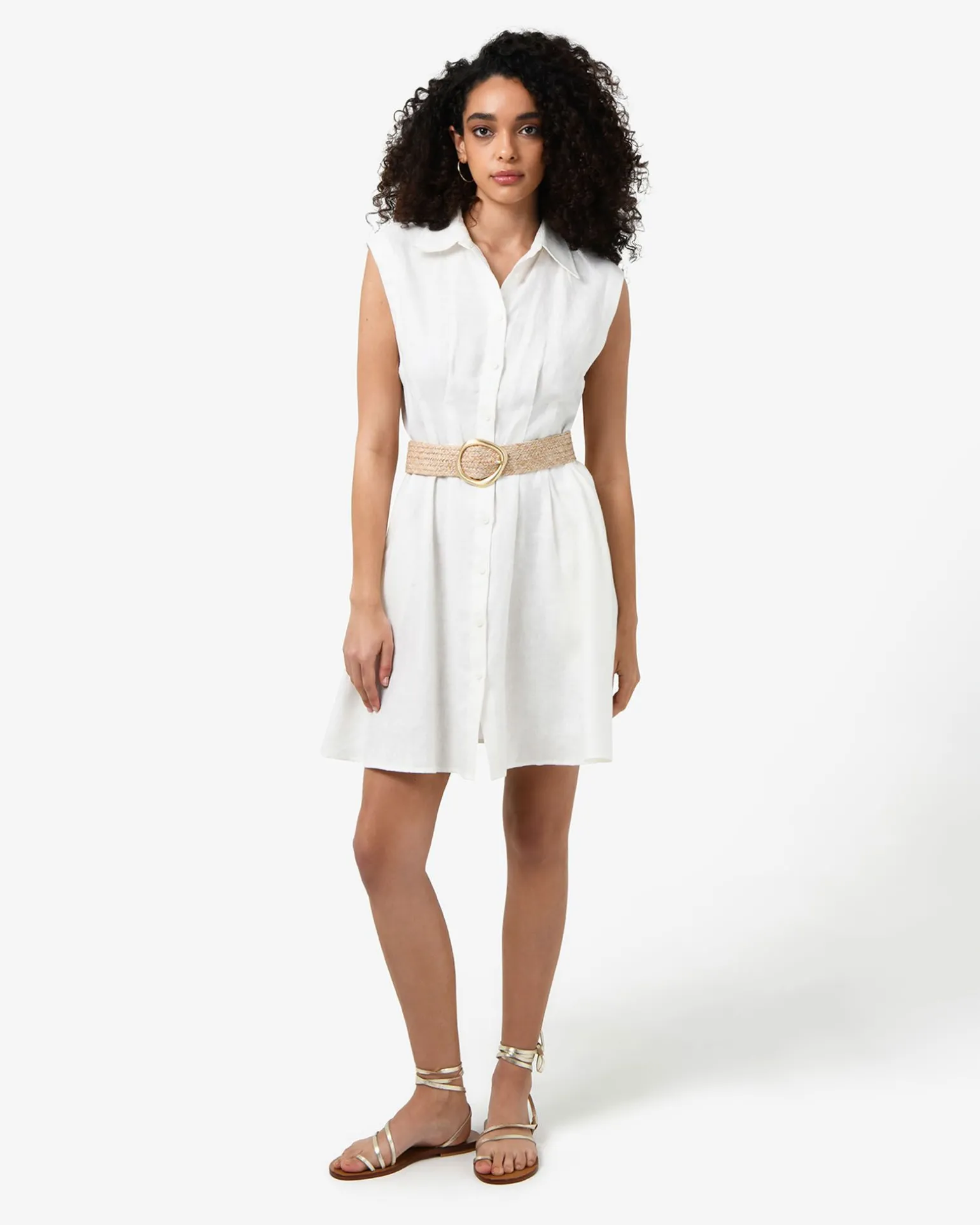 Ami Linen Mini Beach Dress