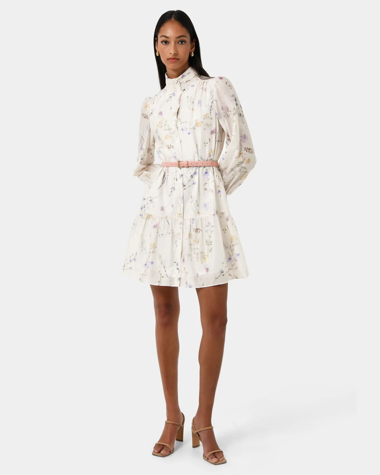 Aurae Floral Tiered Dress
