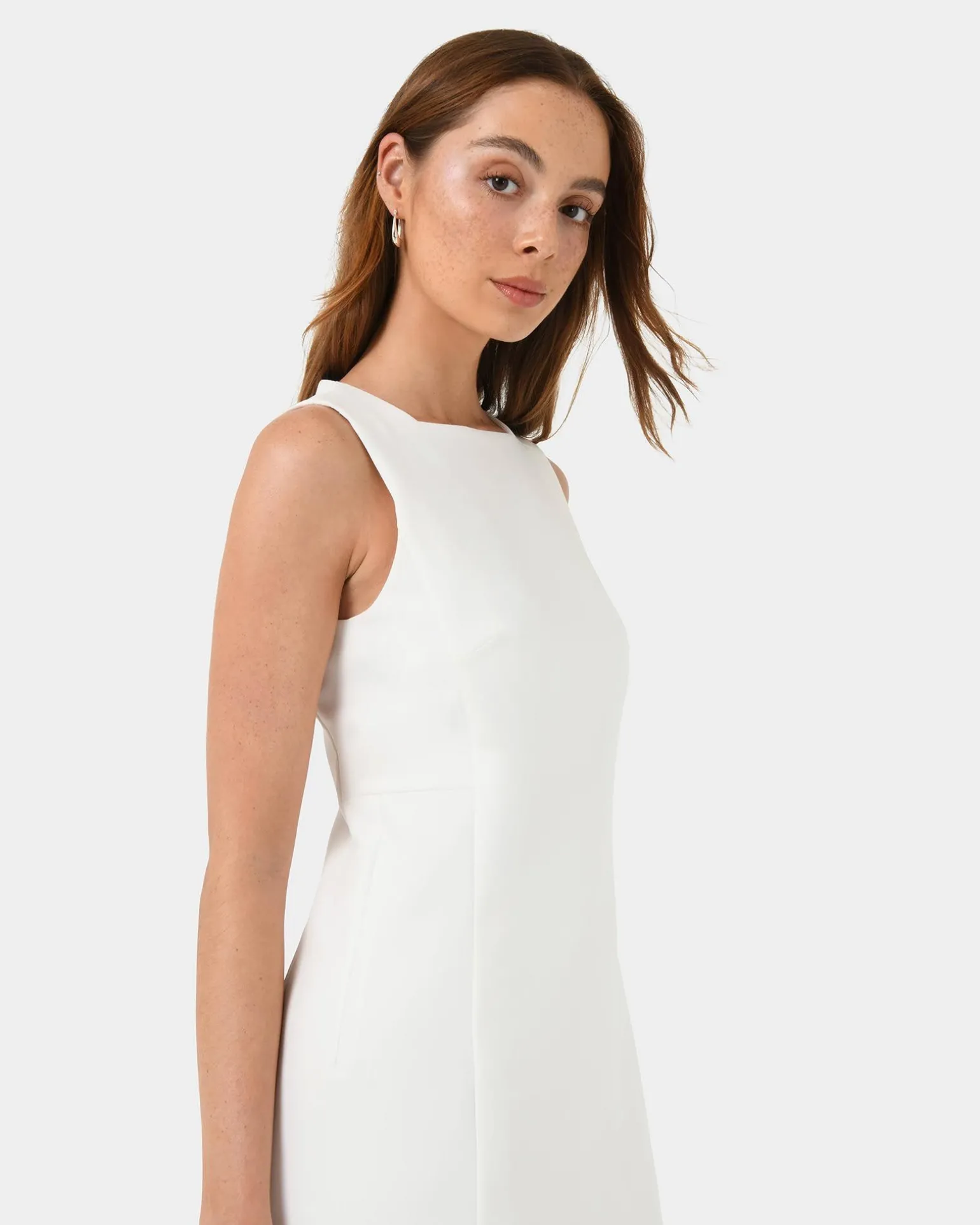 Ava Square Neck Panel Dress