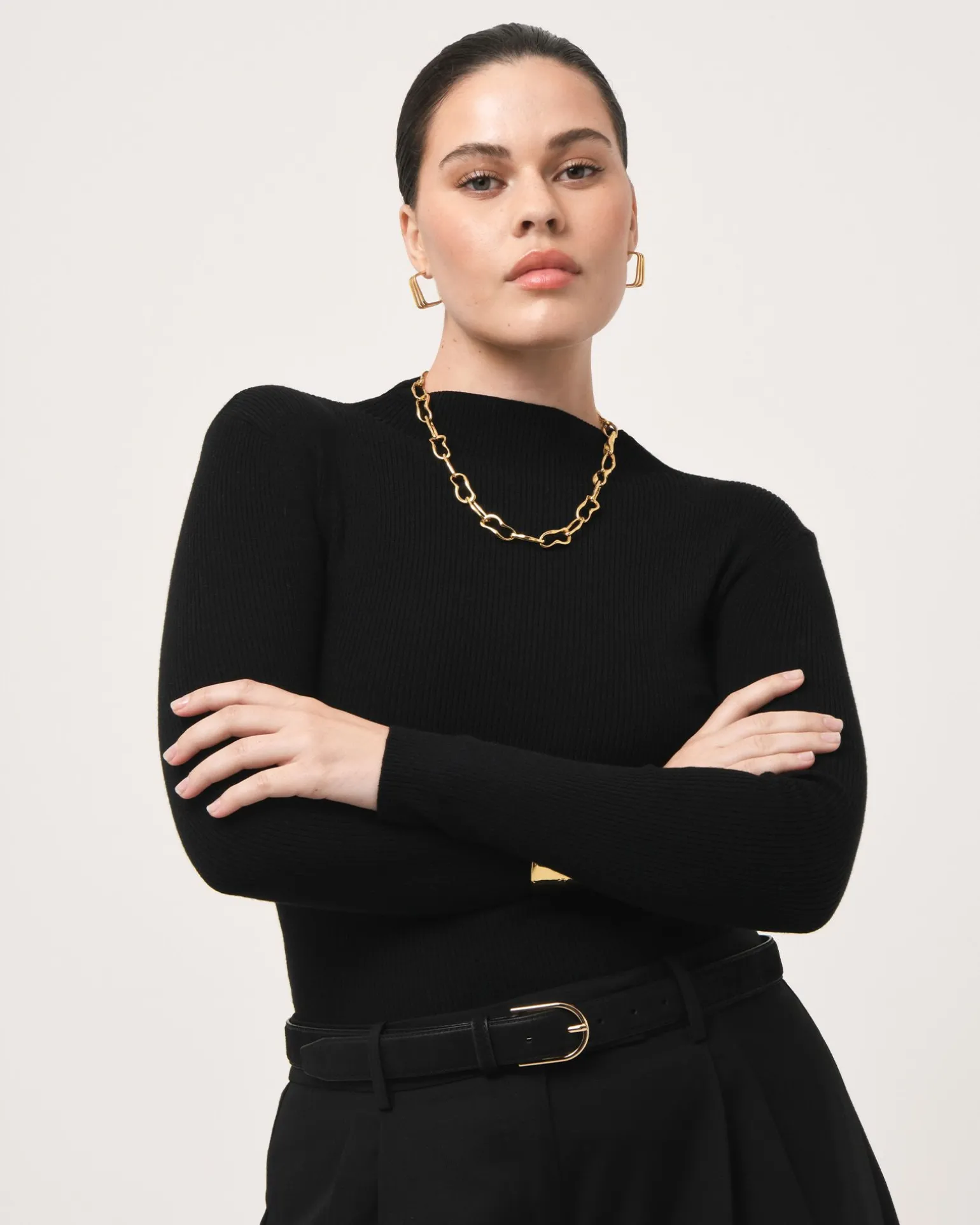 Avelyn Mock Neck Knit