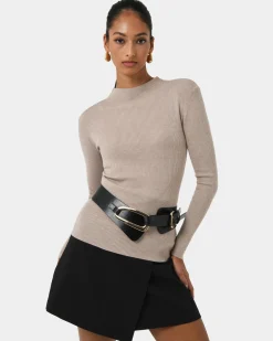 Avelyn Mock Neck Knit