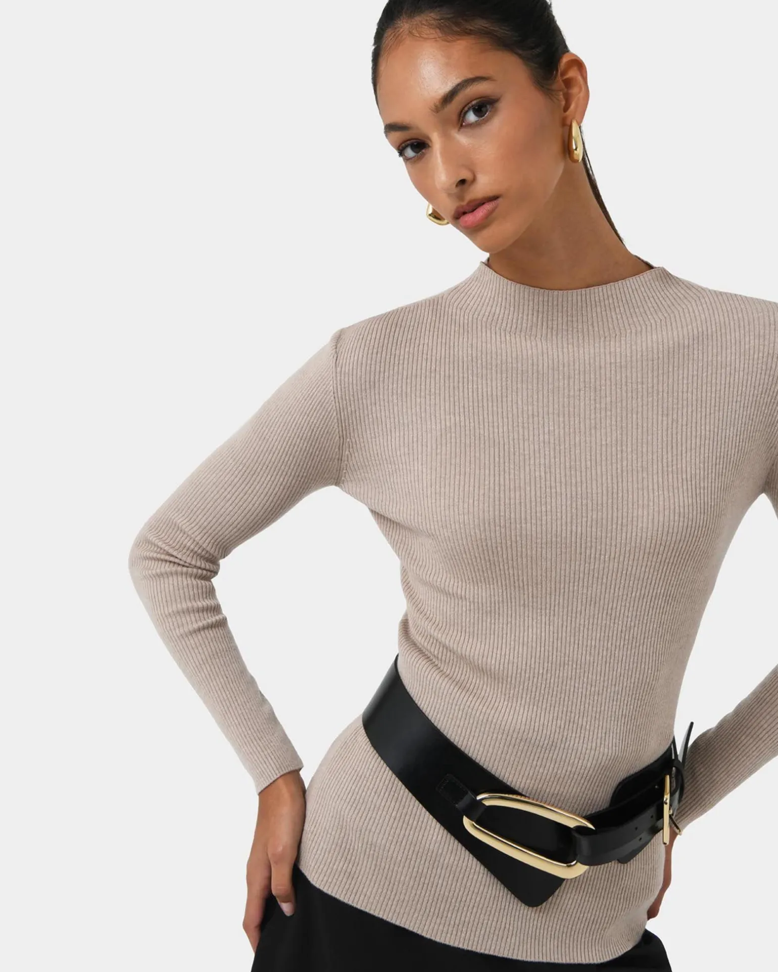 Avelyn Mock Neck Knit