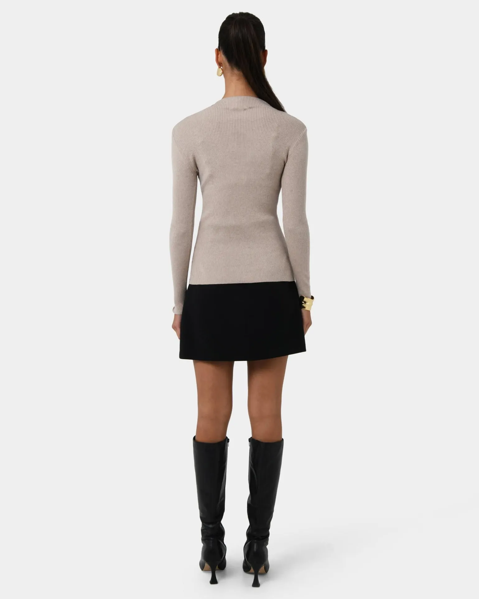 Avelyn Mock Neck Knit