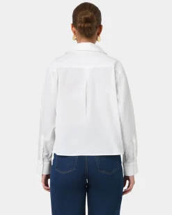 Baire Pleated Crop Shirt