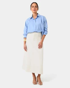 Baire Pleated Crop Shirt