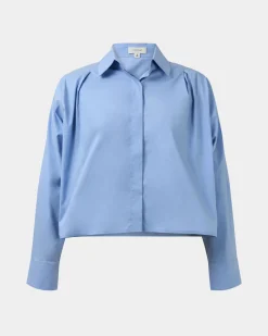 Baire Pleated Crop Shirt