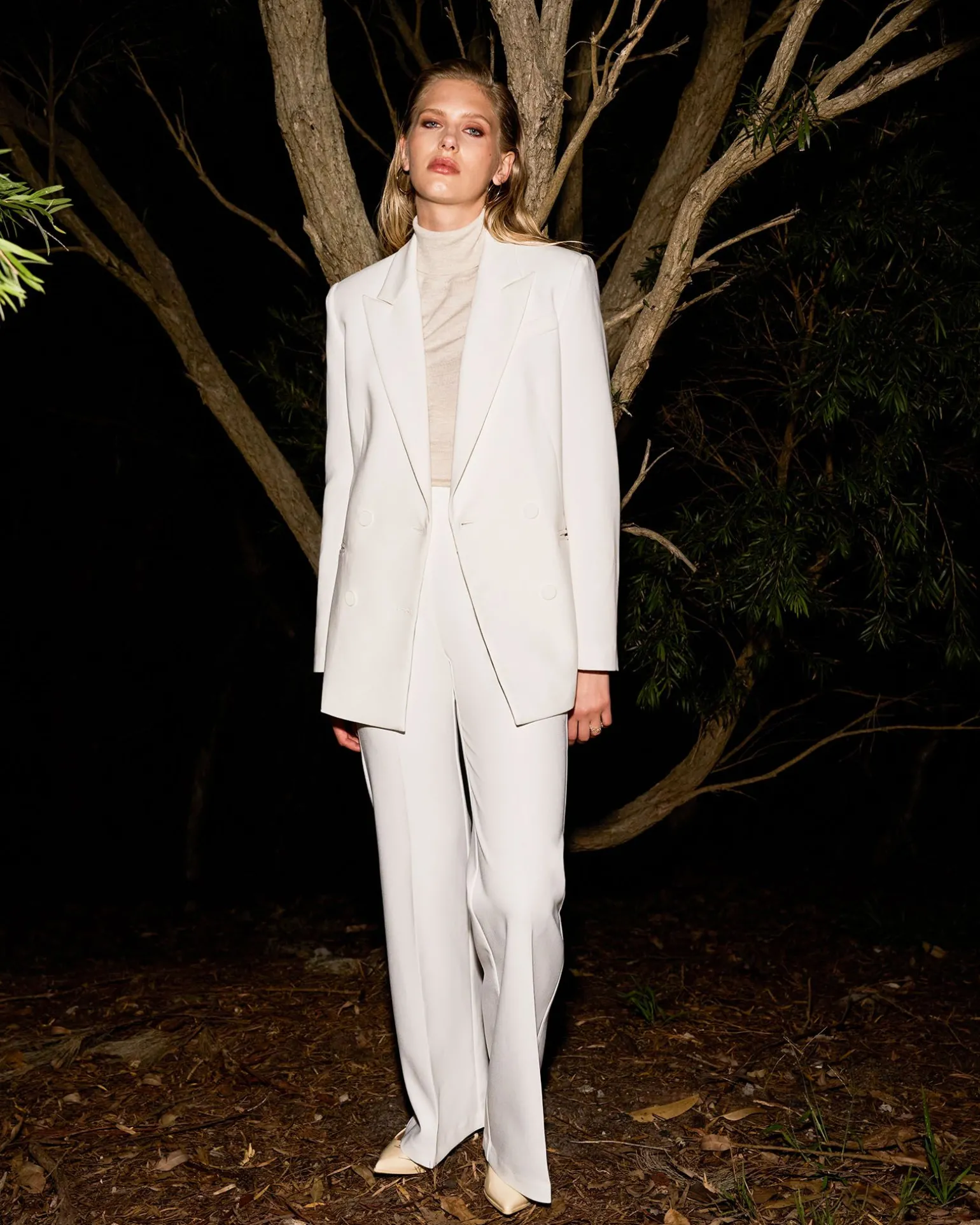 Belmore Crepe Flared Pants
