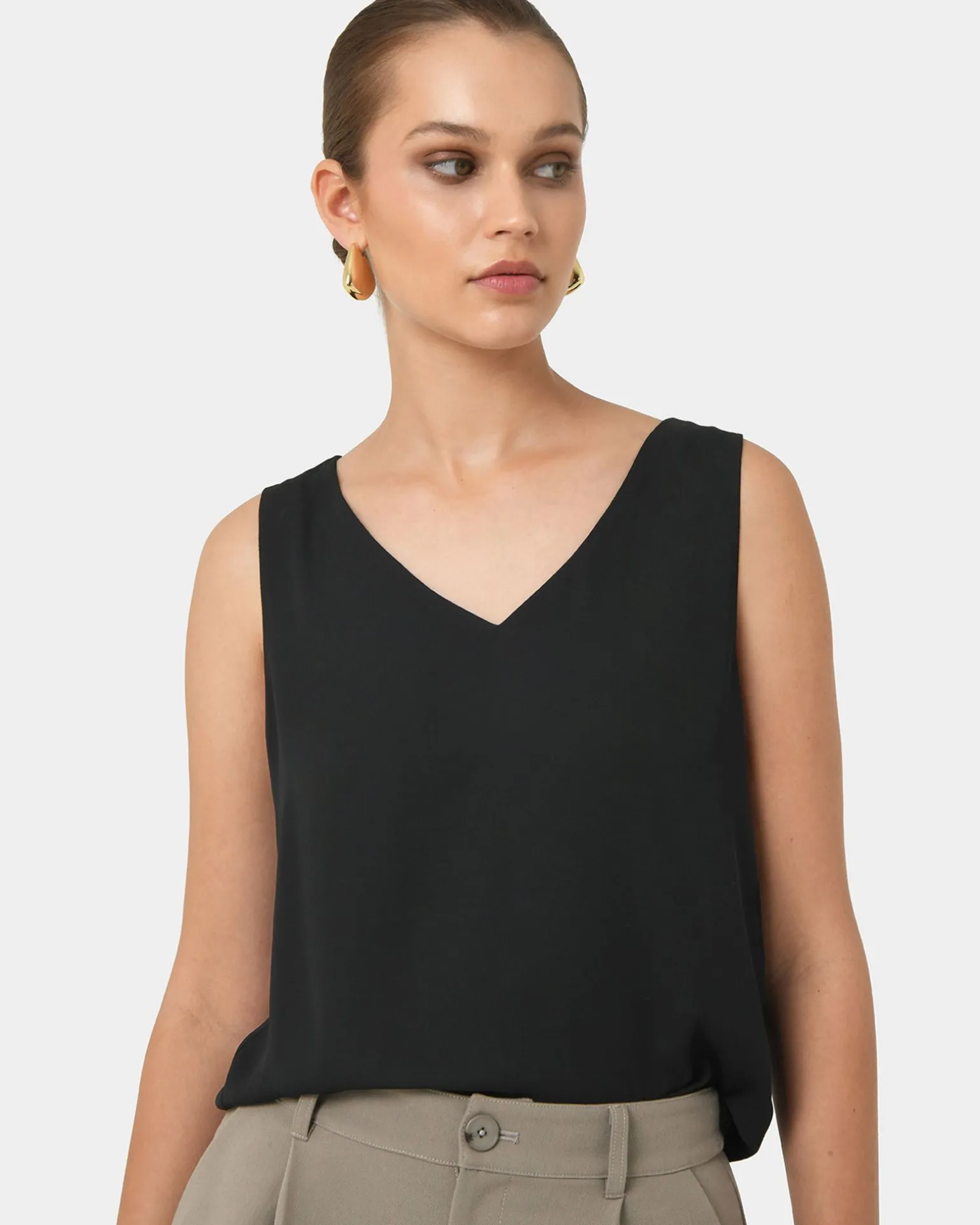 Blair V-neck Crop Top