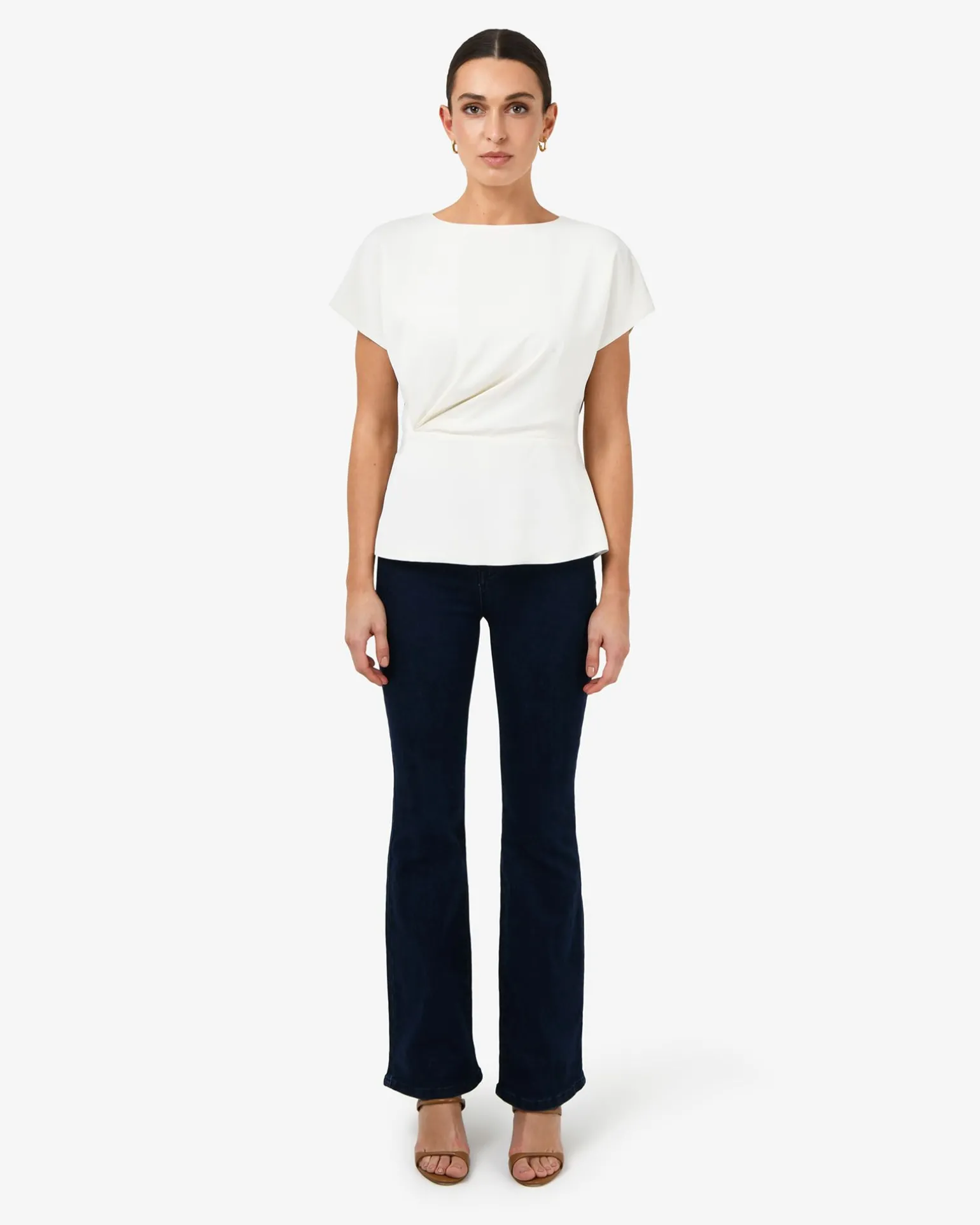 Bonnie Gathered Peplum Top