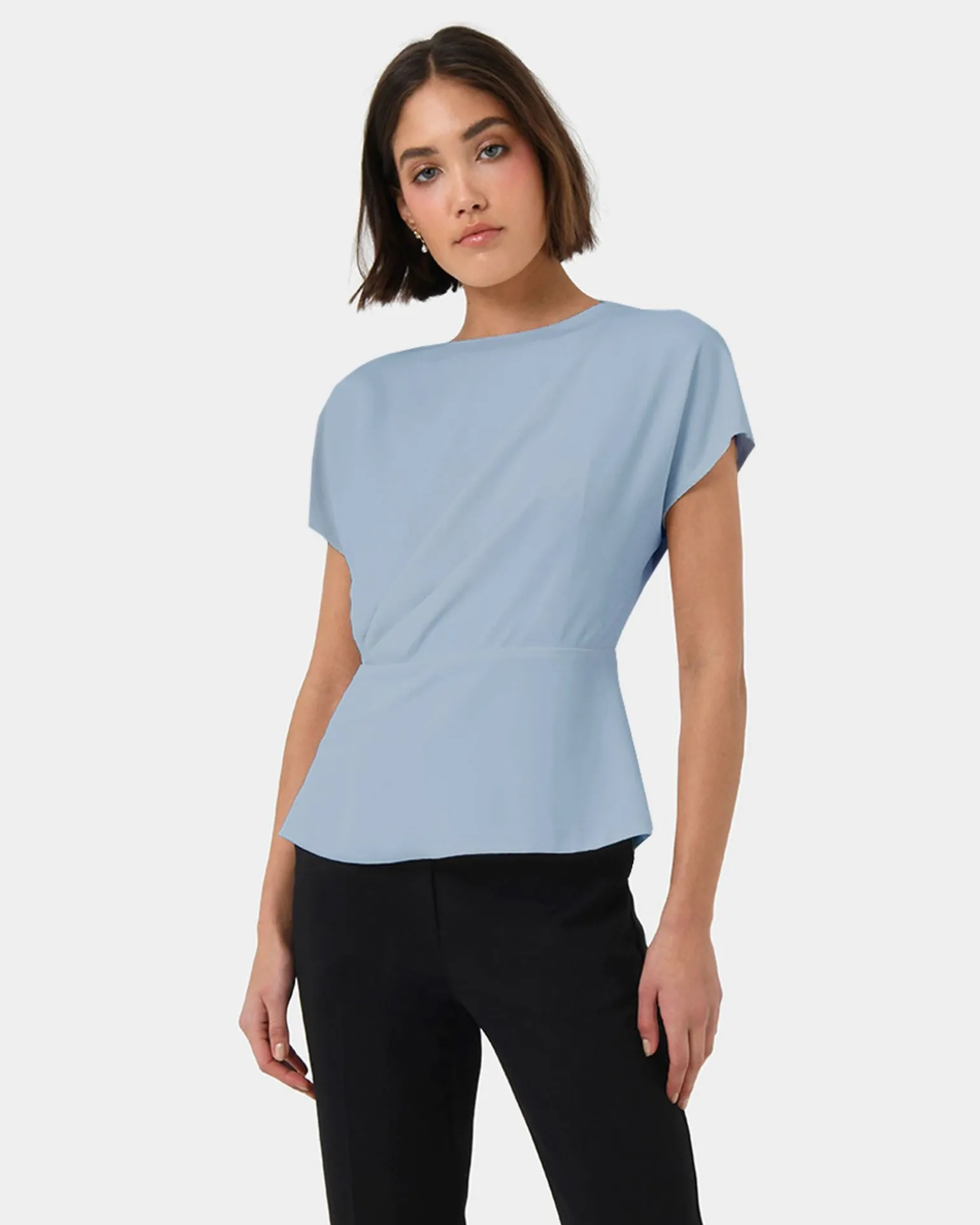 Bonnie Gathered Peplum Top