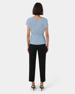 Bonnie Gathered Peplum Top