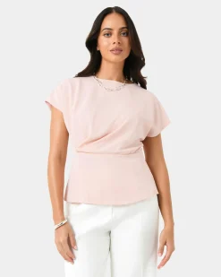 Bonnie Gathered Peplum Top