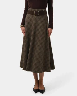 Candice Bias Check Skirt