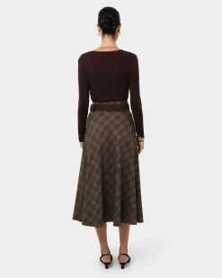 Candice Bias Check Skirt