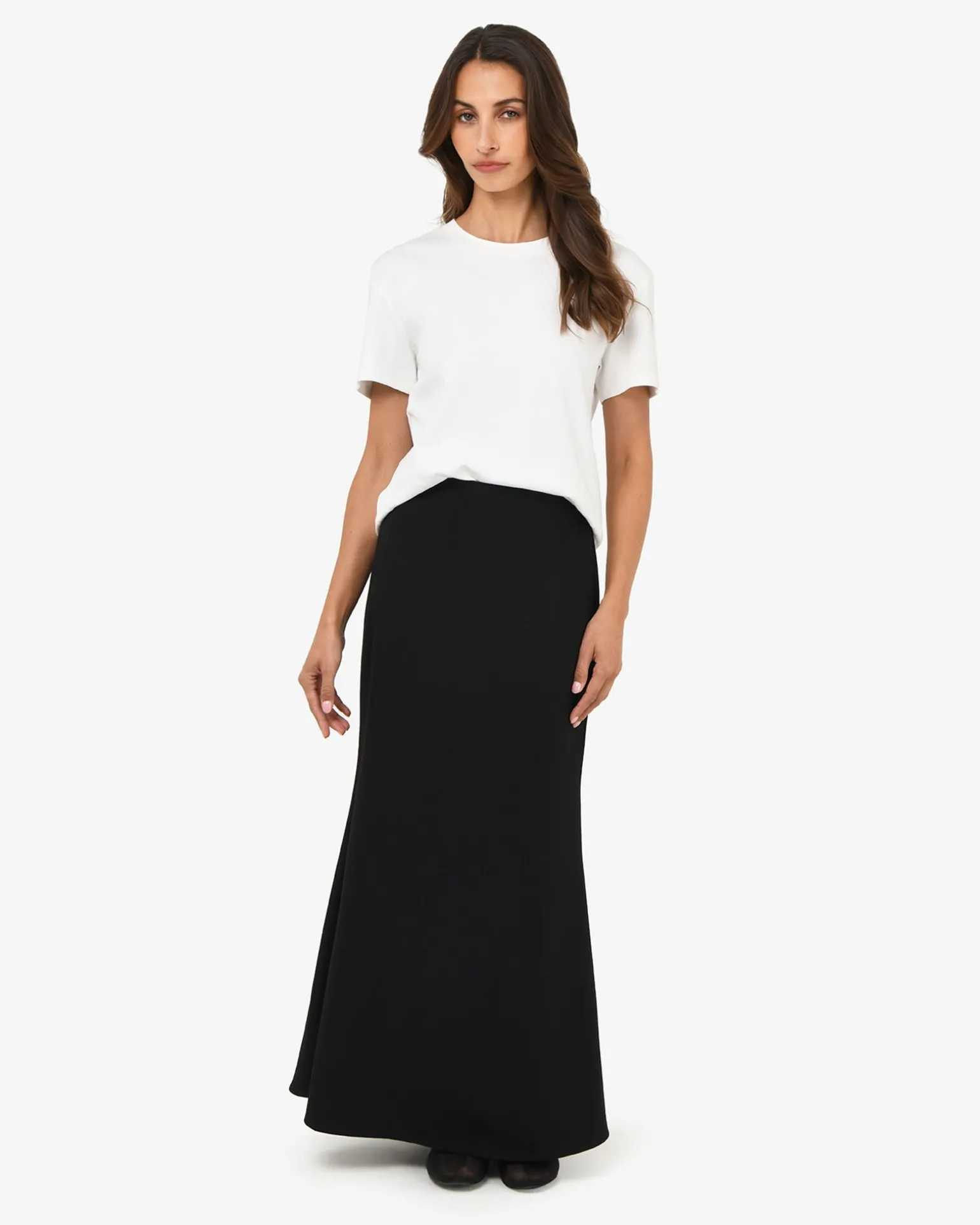 Caris Flared Maxi Skirt