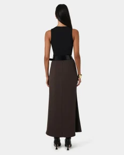 Caris Flared Maxi Skirt