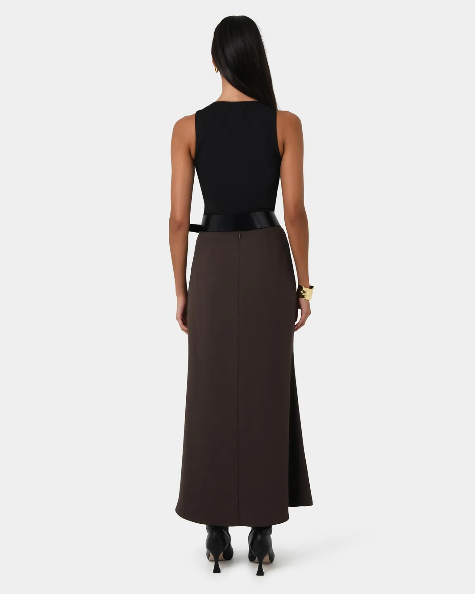 Caris Flared Maxi Skirt