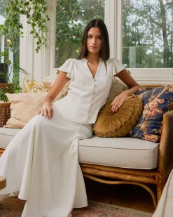 Carissa Gathered Sleeve Top