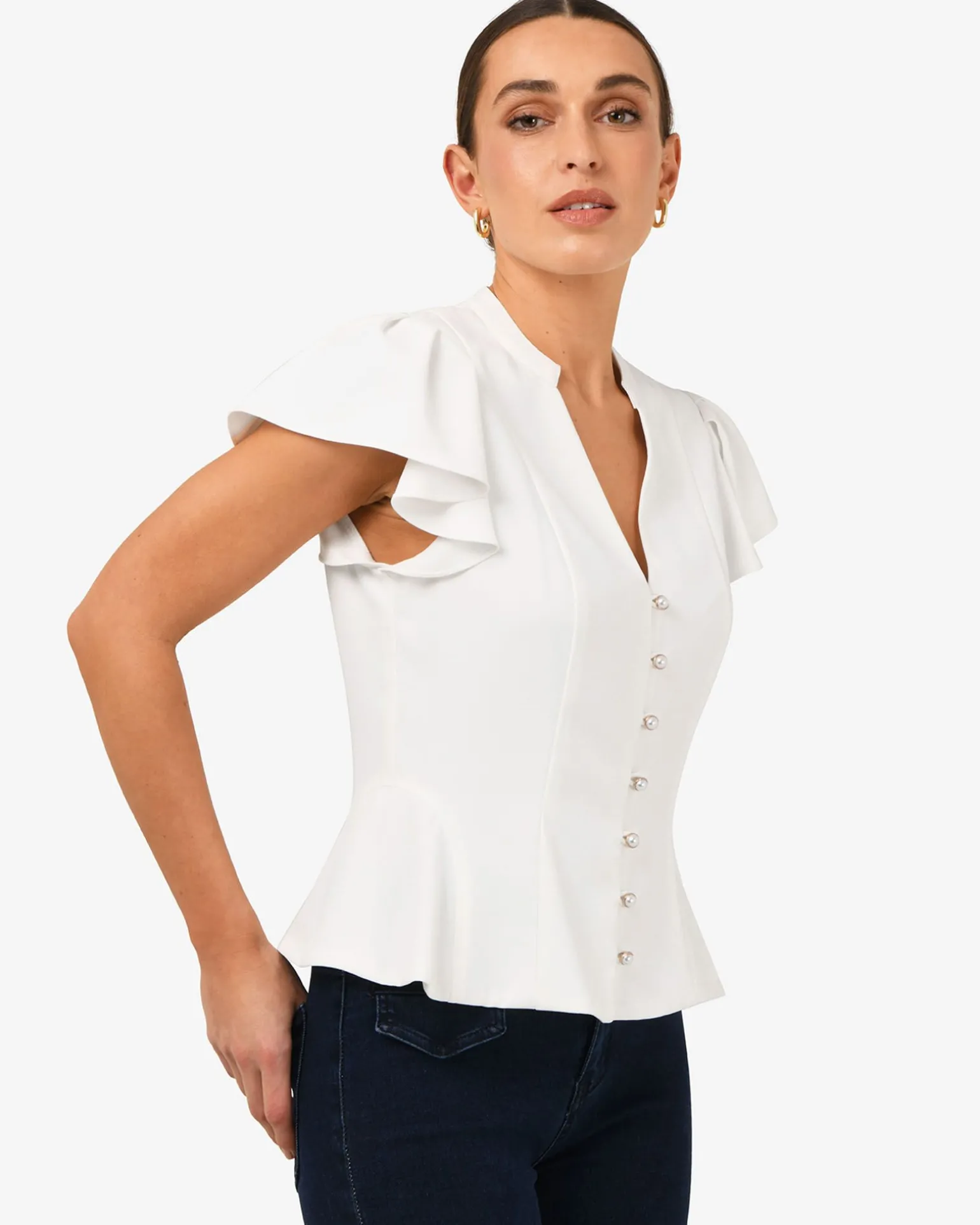 Carissa Gathered Sleeve Top