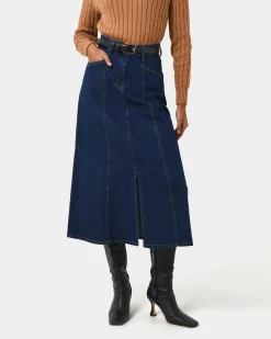 Carmen Panel Denim Skirt