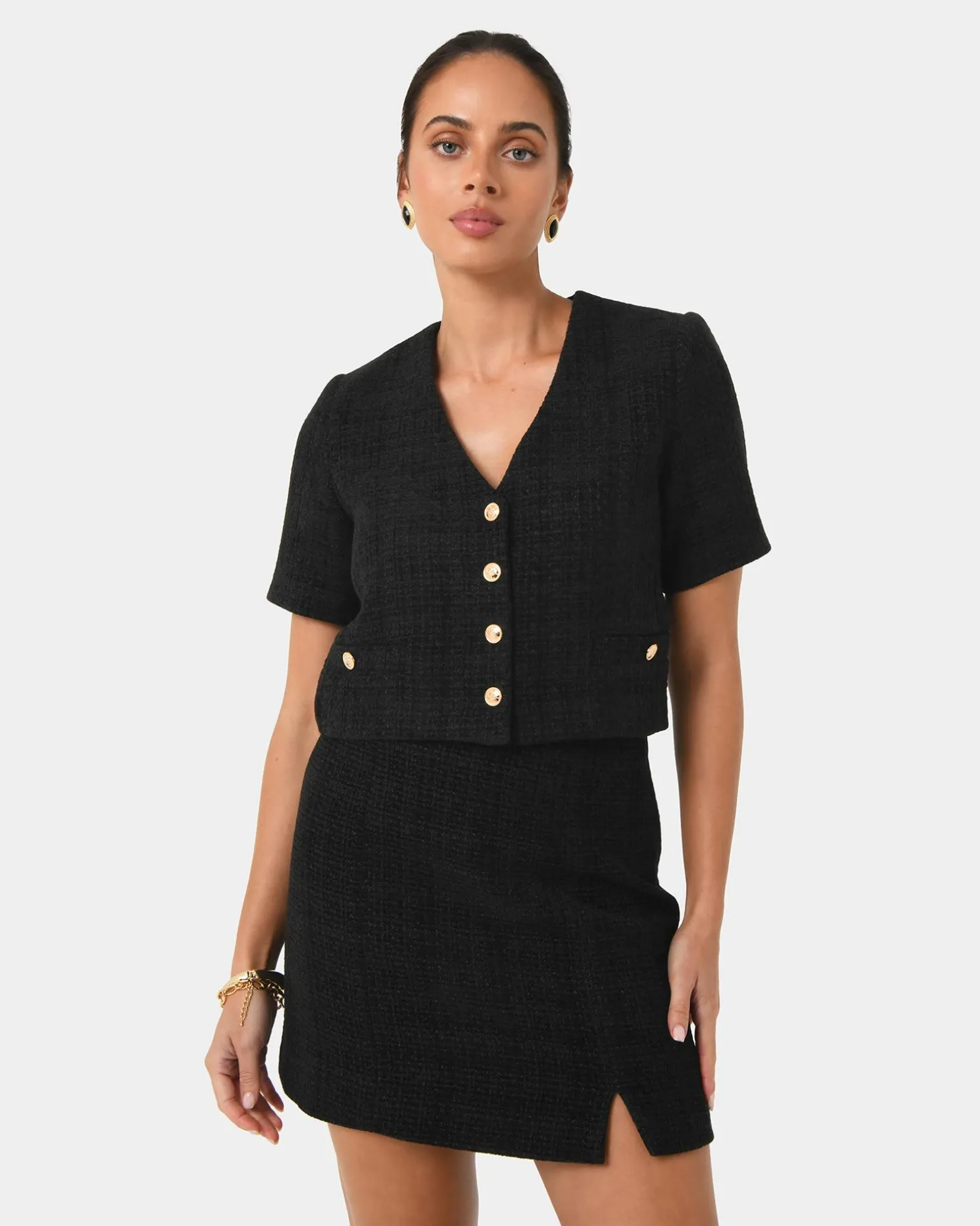 Carmen Tweed A-line Skirt