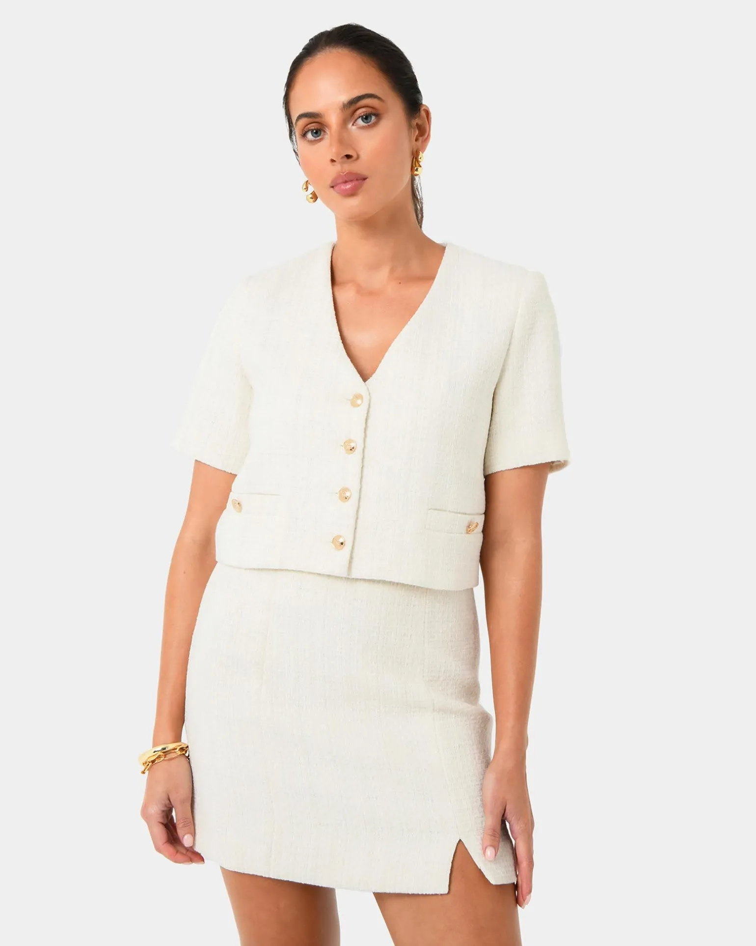 Carmen Tweed Crop Jacket