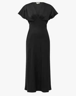 Catalina V-neck Satin Dress