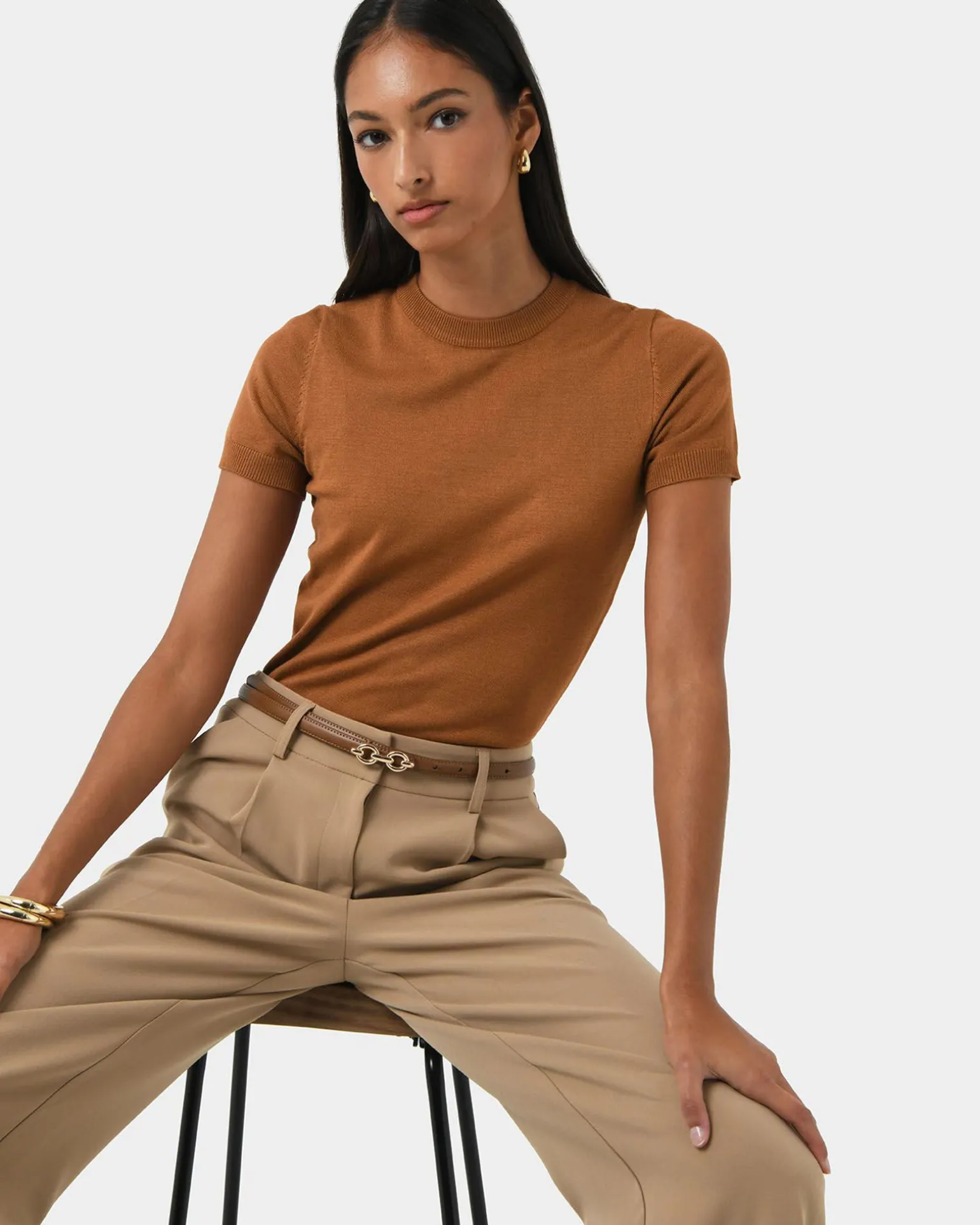 Catherine Short Sleeve Knit